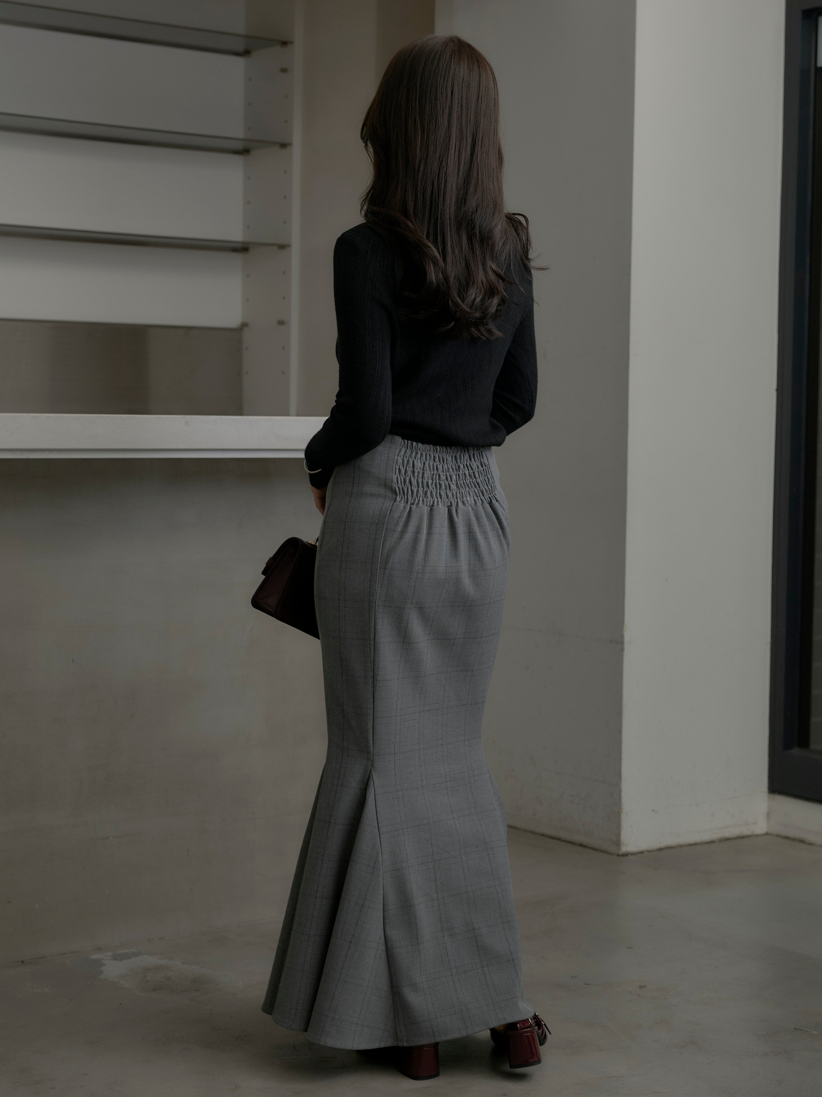 Essential】チェック柄マーメイドスカート – nairo