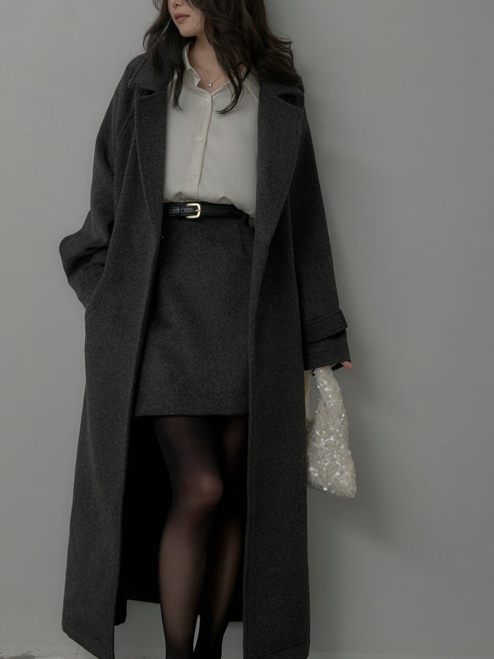 【Essential】ウールタッチミニスカート