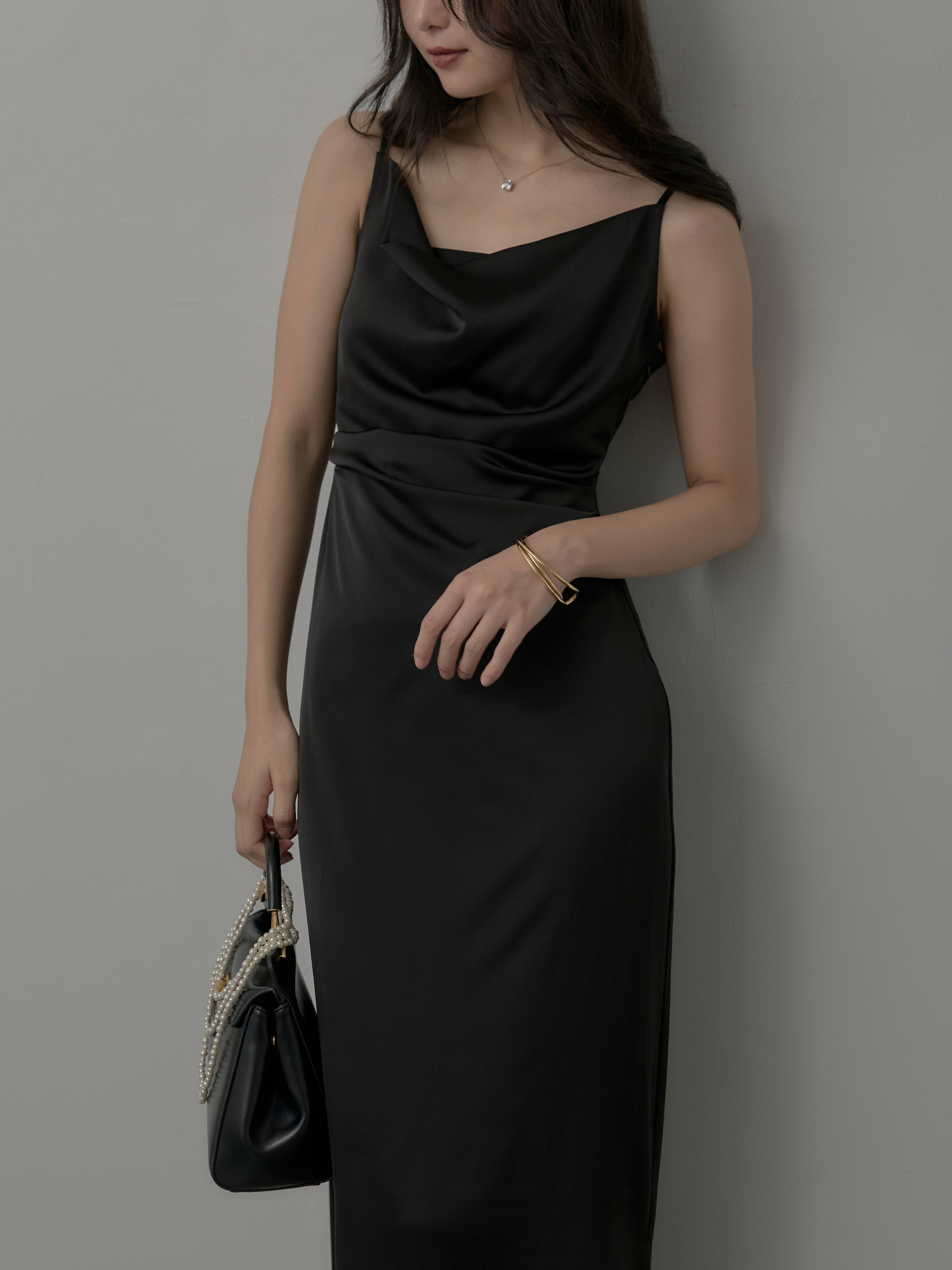 Essential】サテンドレープキャミワンピ – nairo