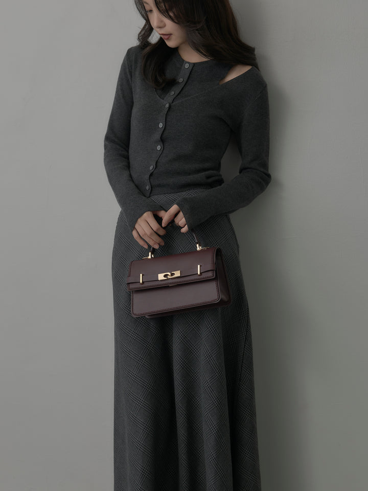 [予約]レイヤードデザインニットトップス