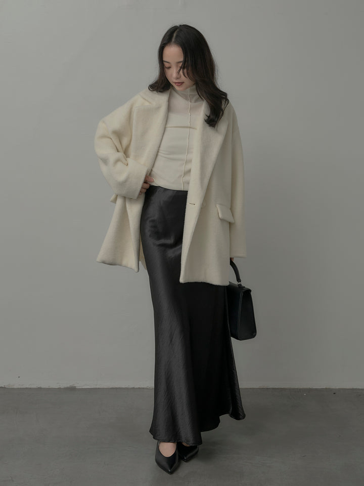 [予約]ナローAラインサテンスカート