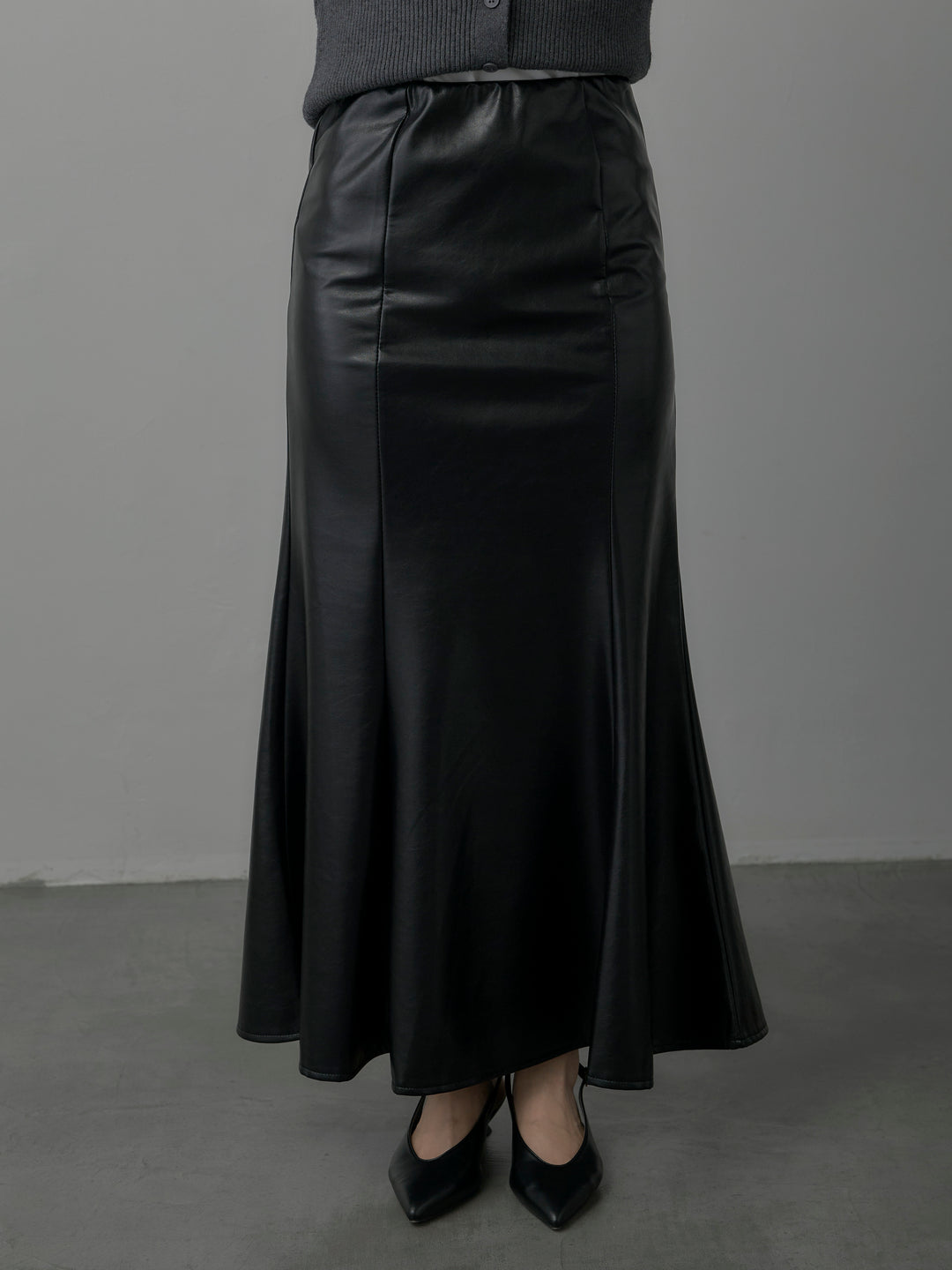 レザーマーメイドスカート