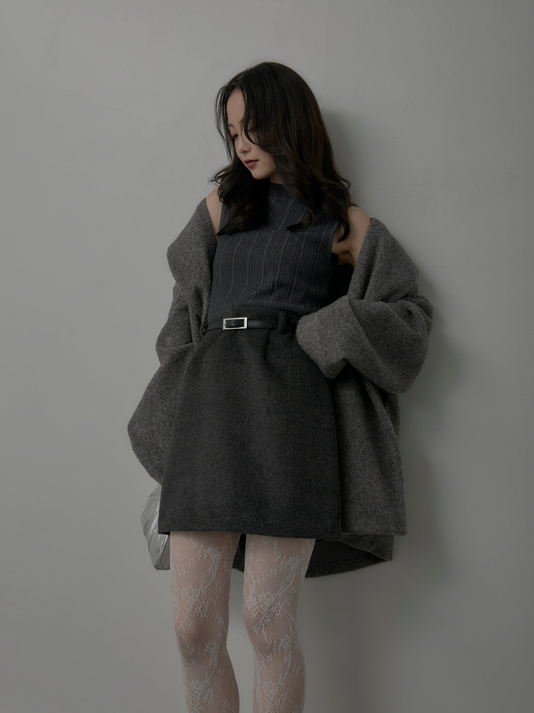 【Essential】ウールタッチミニスカート