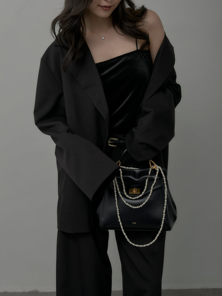 【SET】【Essential】ボックスシルエットテーラードジャケット+【Essential】３タックスラックス(2set)