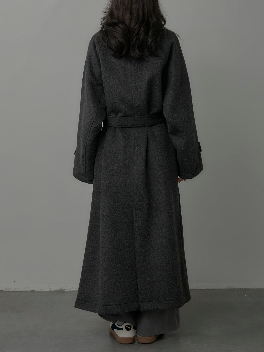 【Essential】ソフトウールリバートレンチコート