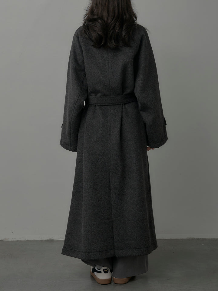 【Essential】ソフトウールリバートレンチコート