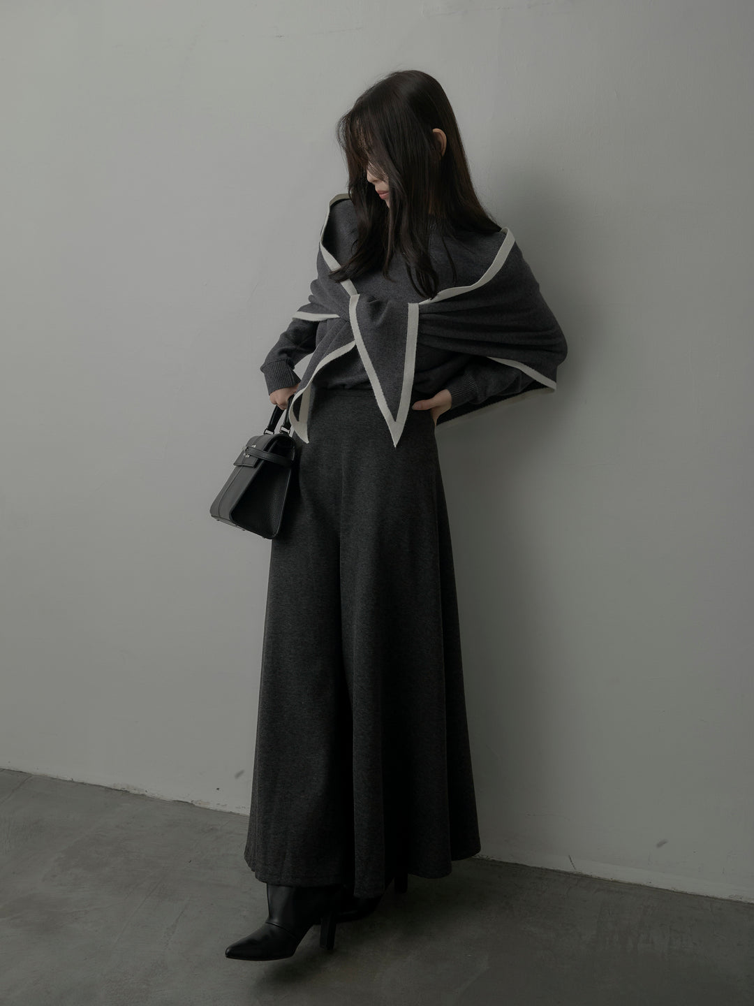 リラクシーフレアロングスカート