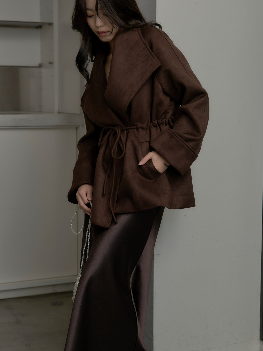 BIGカラースウェードジャケット