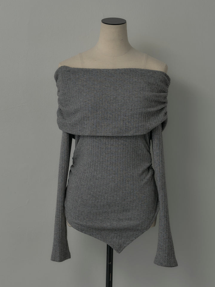 リブニットオフショルSETUP