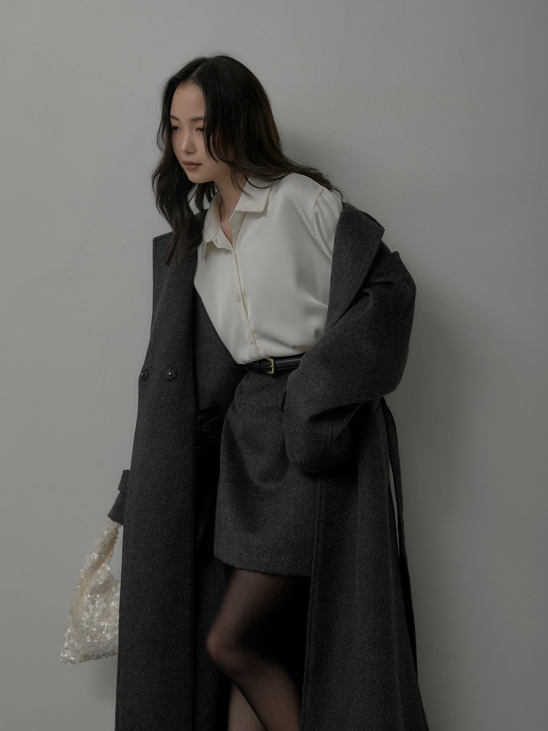 【Essential】ウールタッチミニスカート