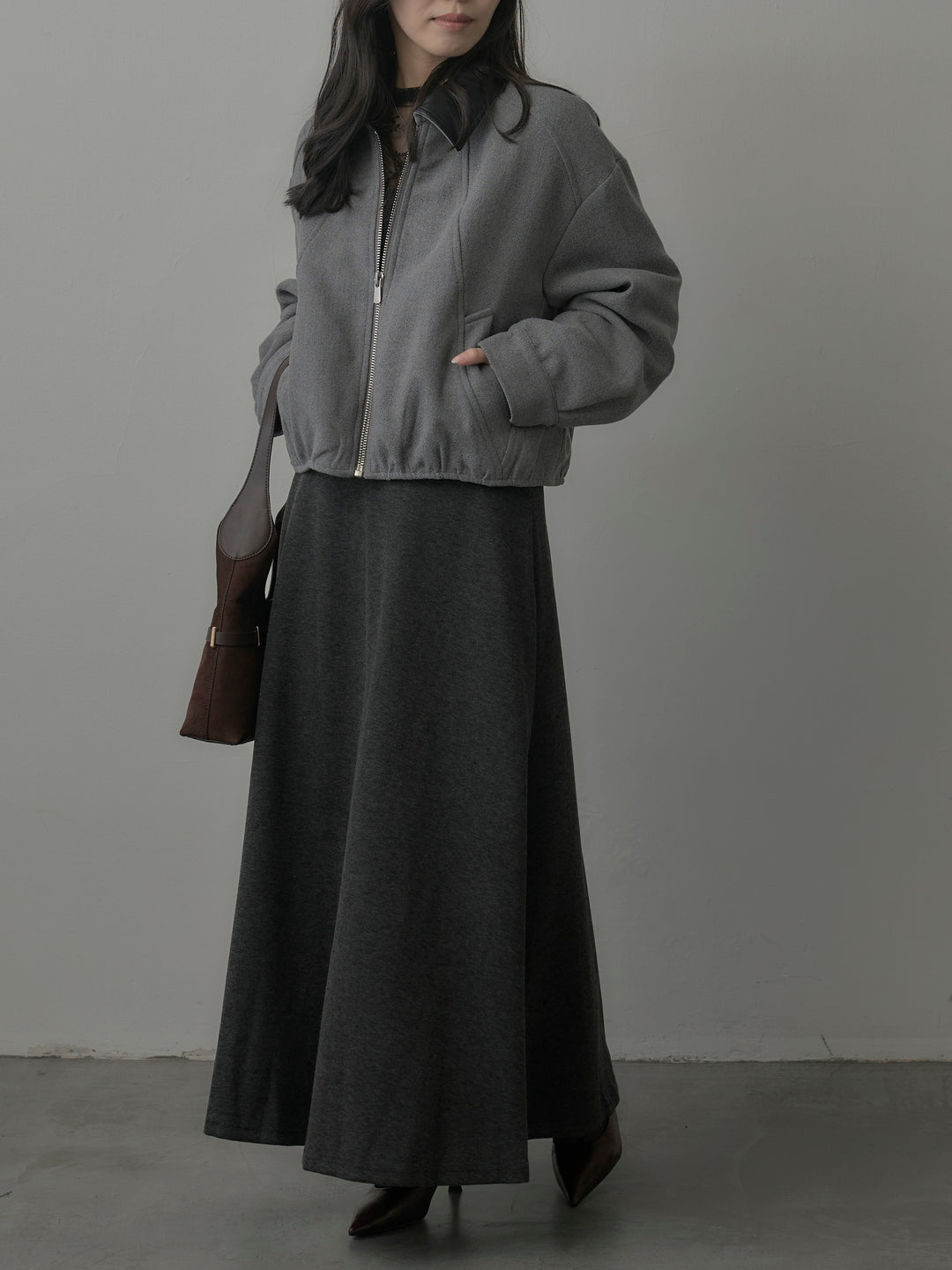 リラクシーフレアロングスカート