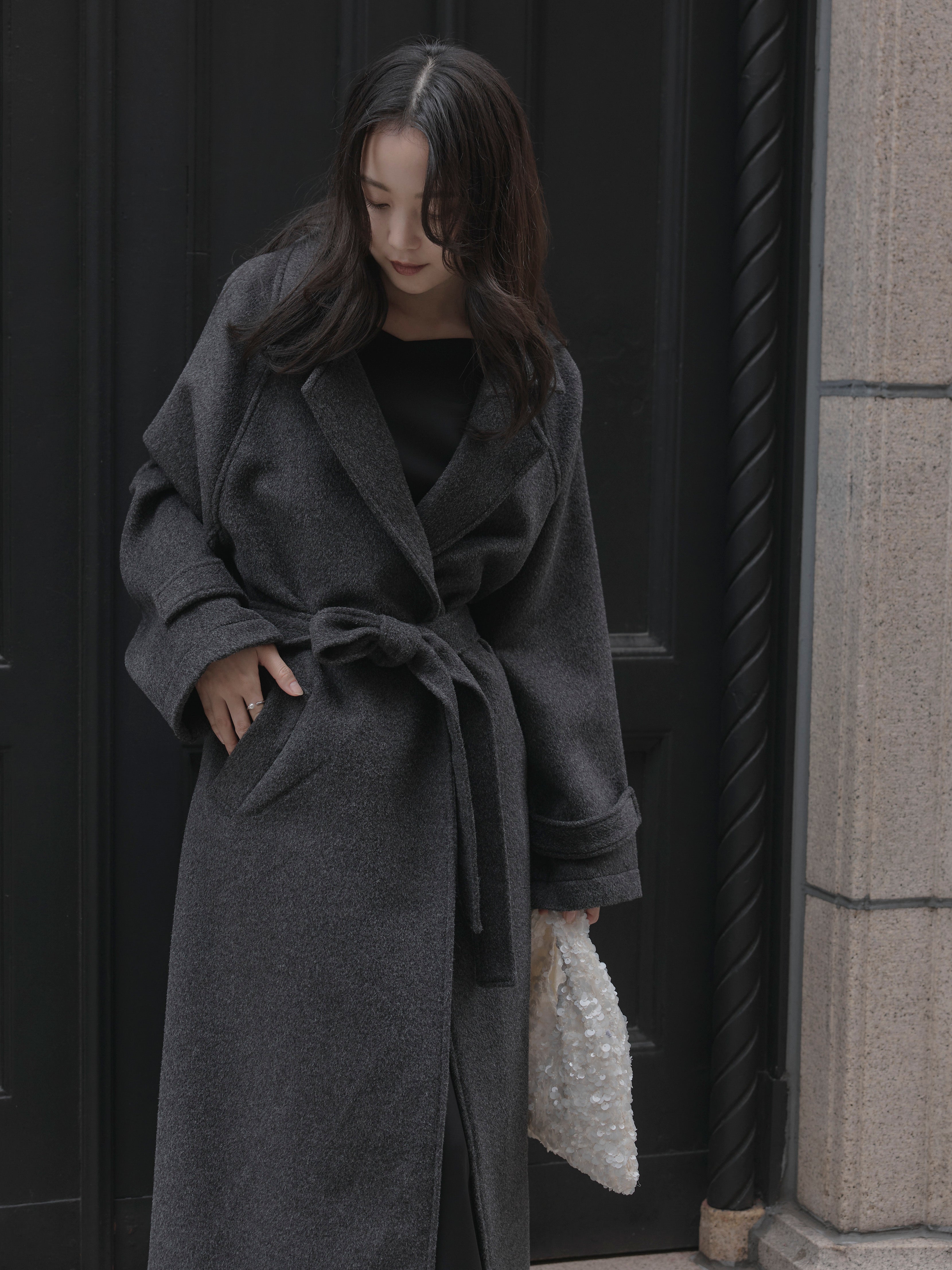 Essential】ハートネックロングスリーブサテンワンピース – nairo