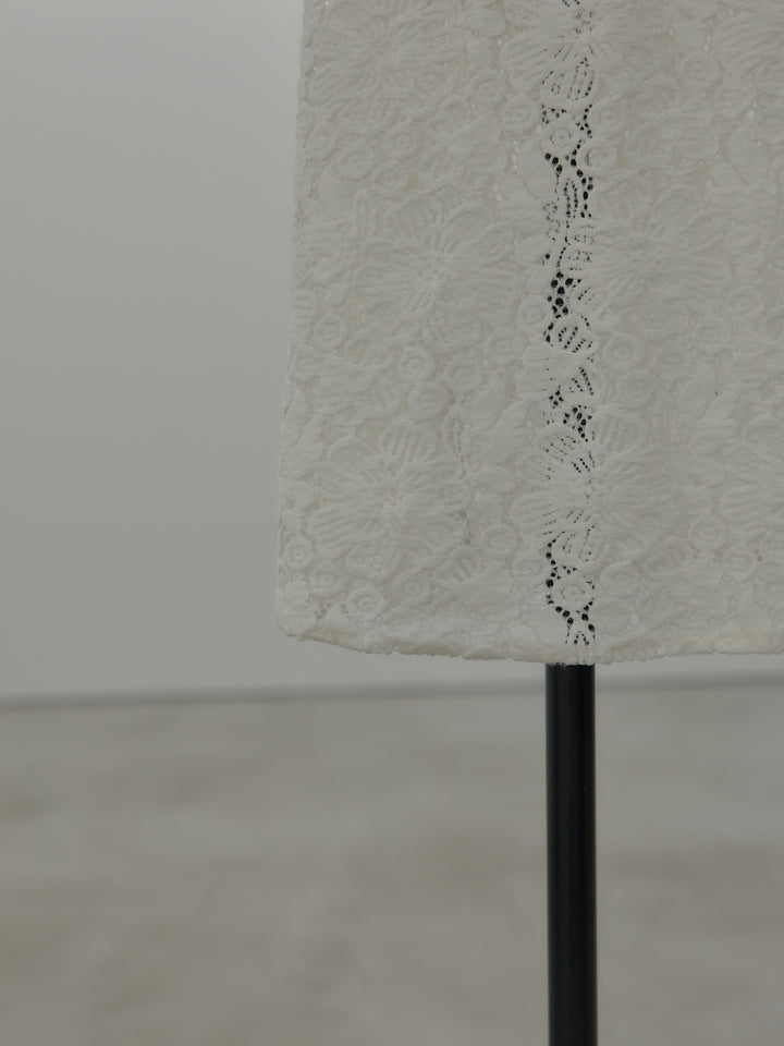 フラワーベロアレースAラインスカート