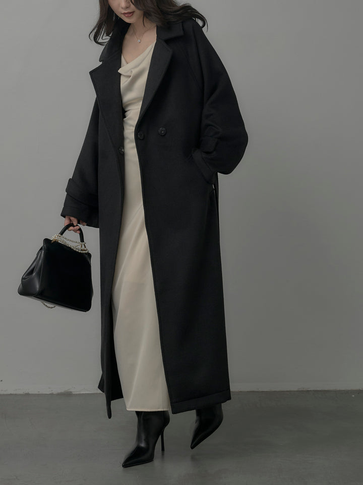 【Essential】ソフトウールリバートレンチコート