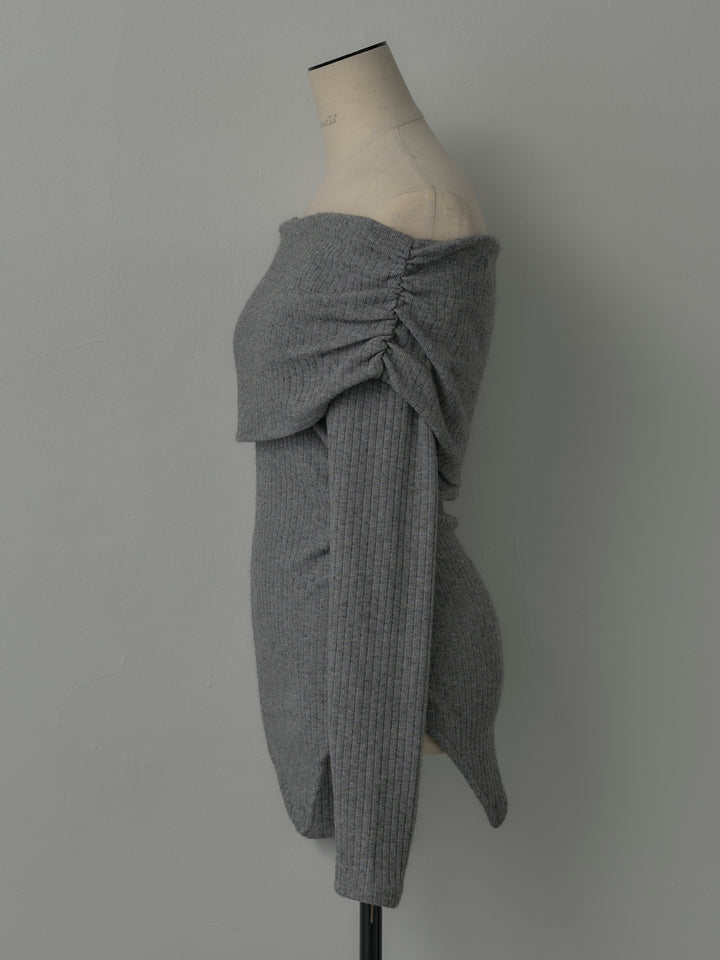 リブニットオフショルSETUP