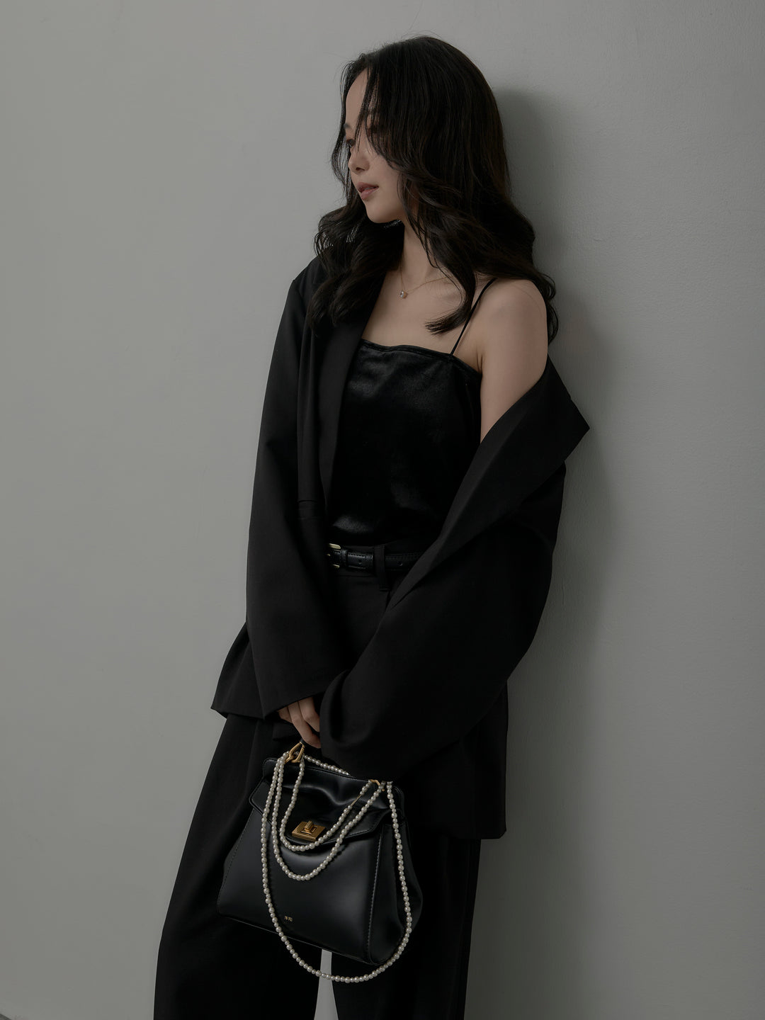 【SET】【Essential】ボックスシルエットテーラードジャケット+【Essential】３タックスラックス(2set)