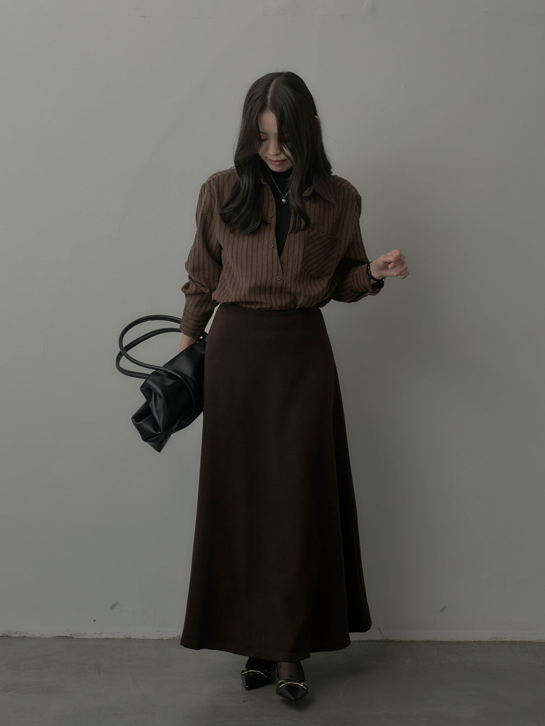 リラクシーフレアロングスカート