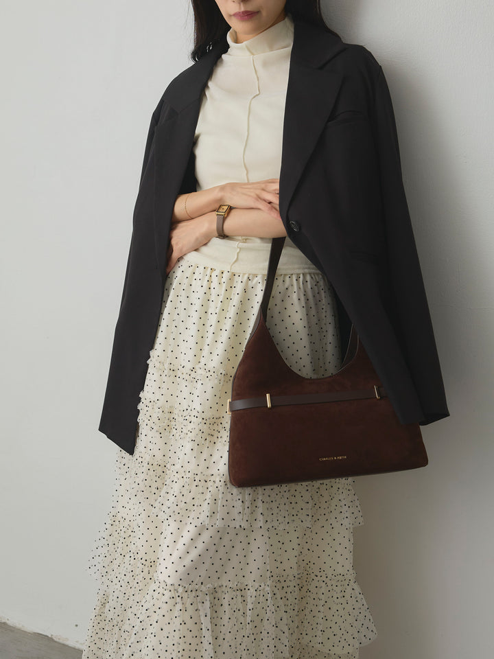 [予約]ドットチュールティアードスカート