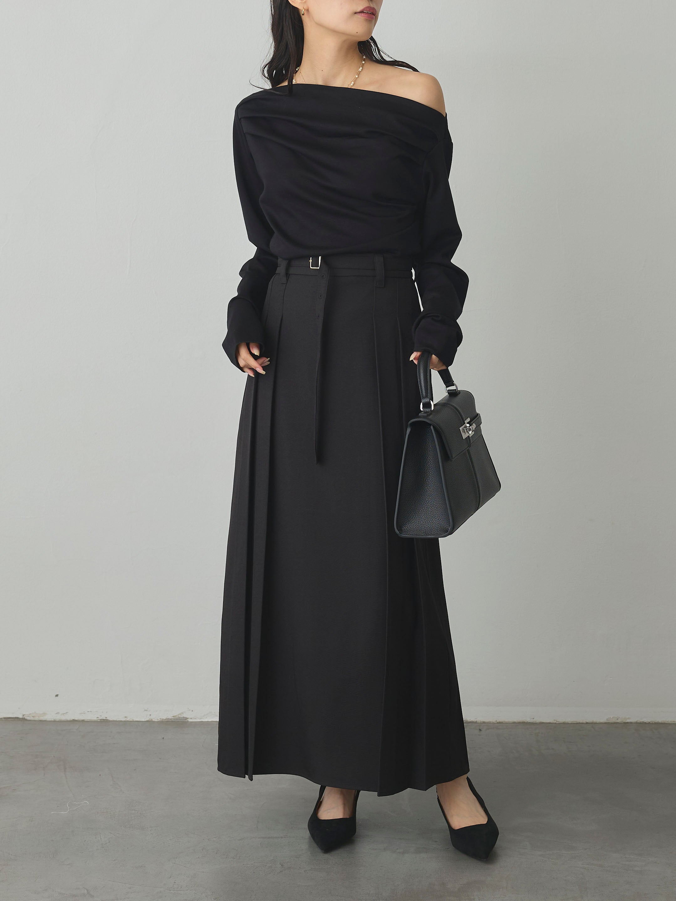 Essential】ベルト付きサイドタックスカート – nairo