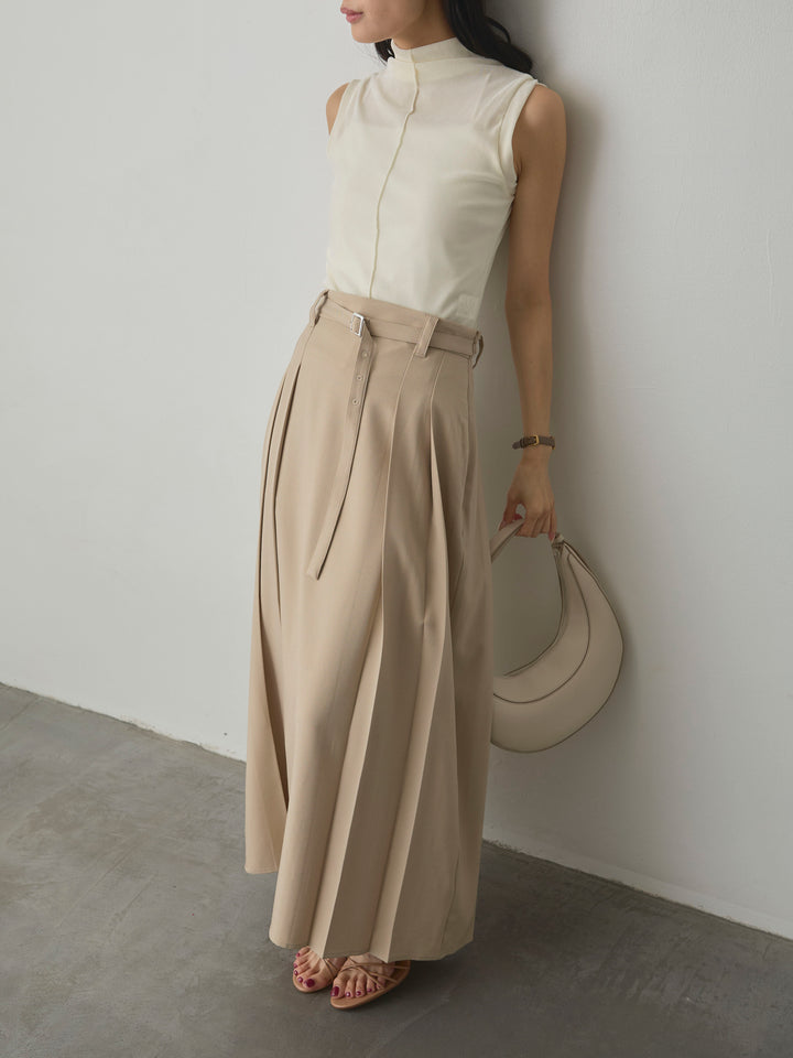 [予約]メッシュベロアノースリーブトップス