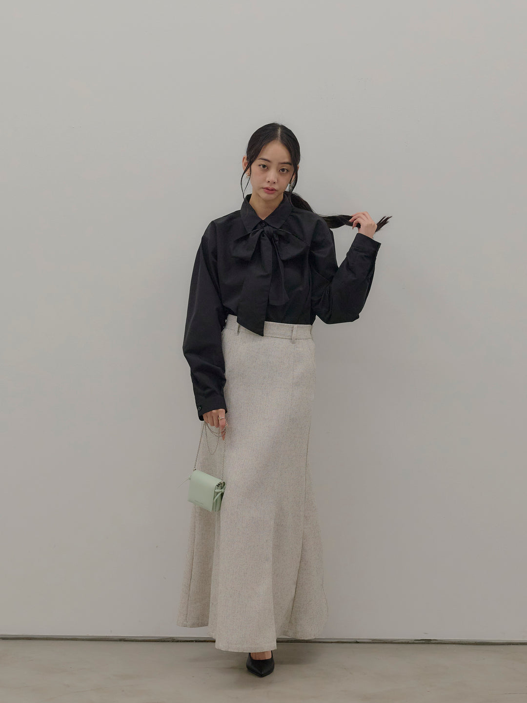 ボウタイリボンシャツ