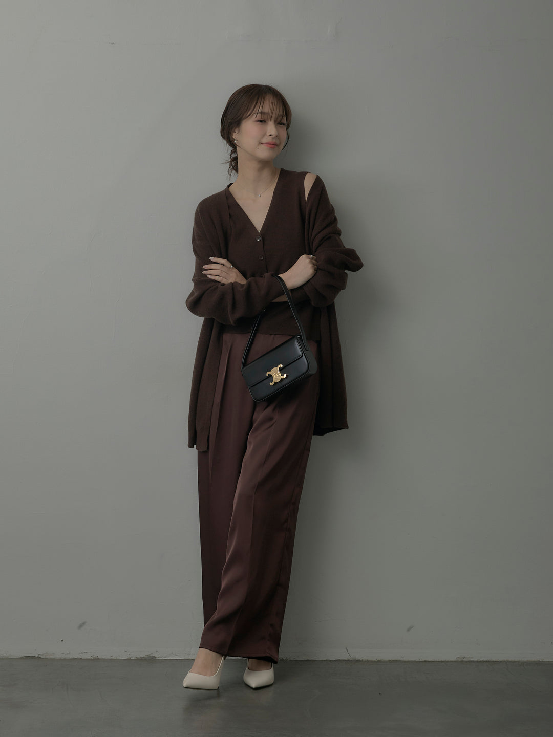 カーディガン&ニットベストアンサンブルSET