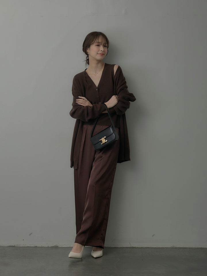 カーディガン&ニットベストアンサンブルSET