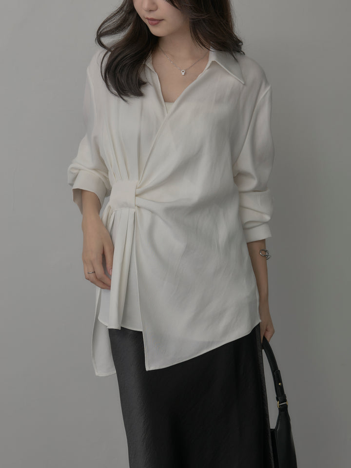[予約]フロントラップデザインシャツ