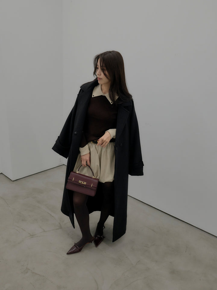 ソフトレザーバルーンミニスカート