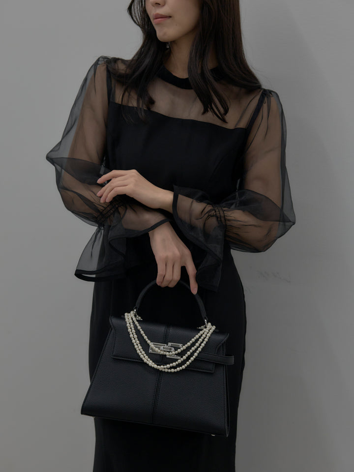 【essential】スタンドカラーマーメイドドレス