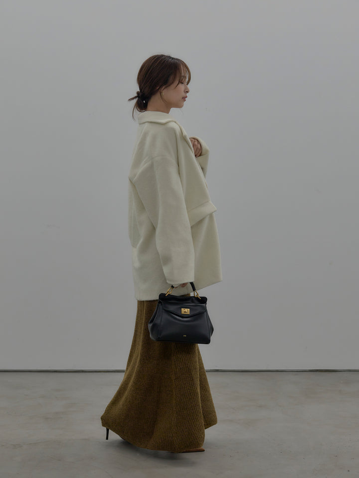 リュクスリブニットロングドレス