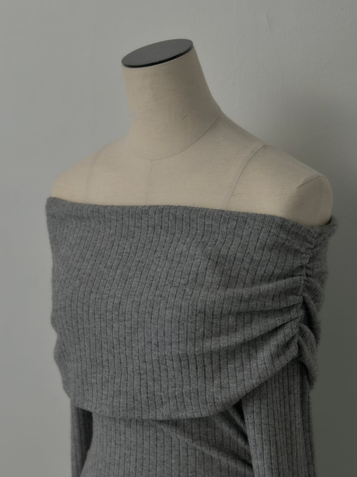 リブニットオフショルSETUP