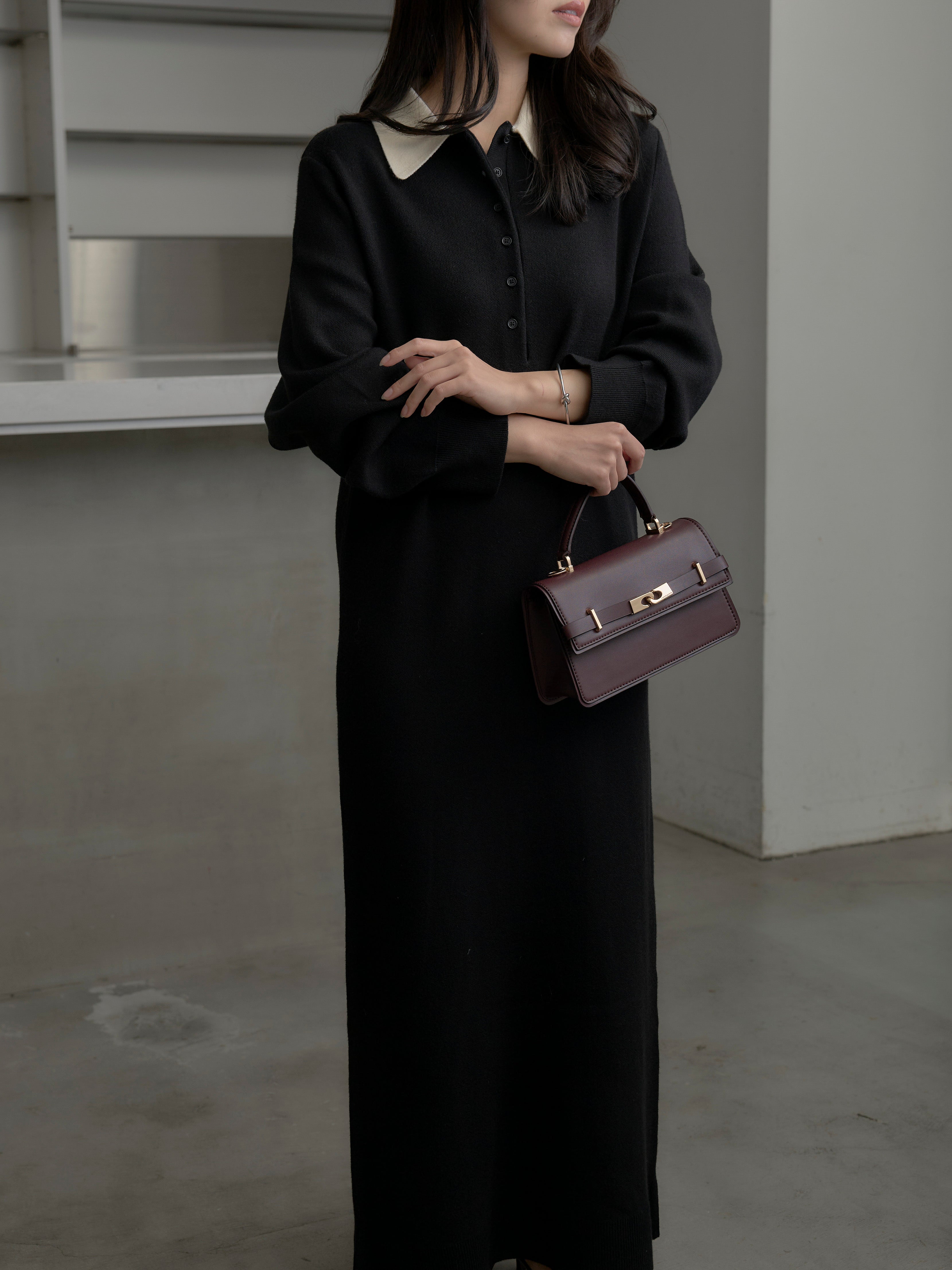 配色ポロニットワンピース – nairo