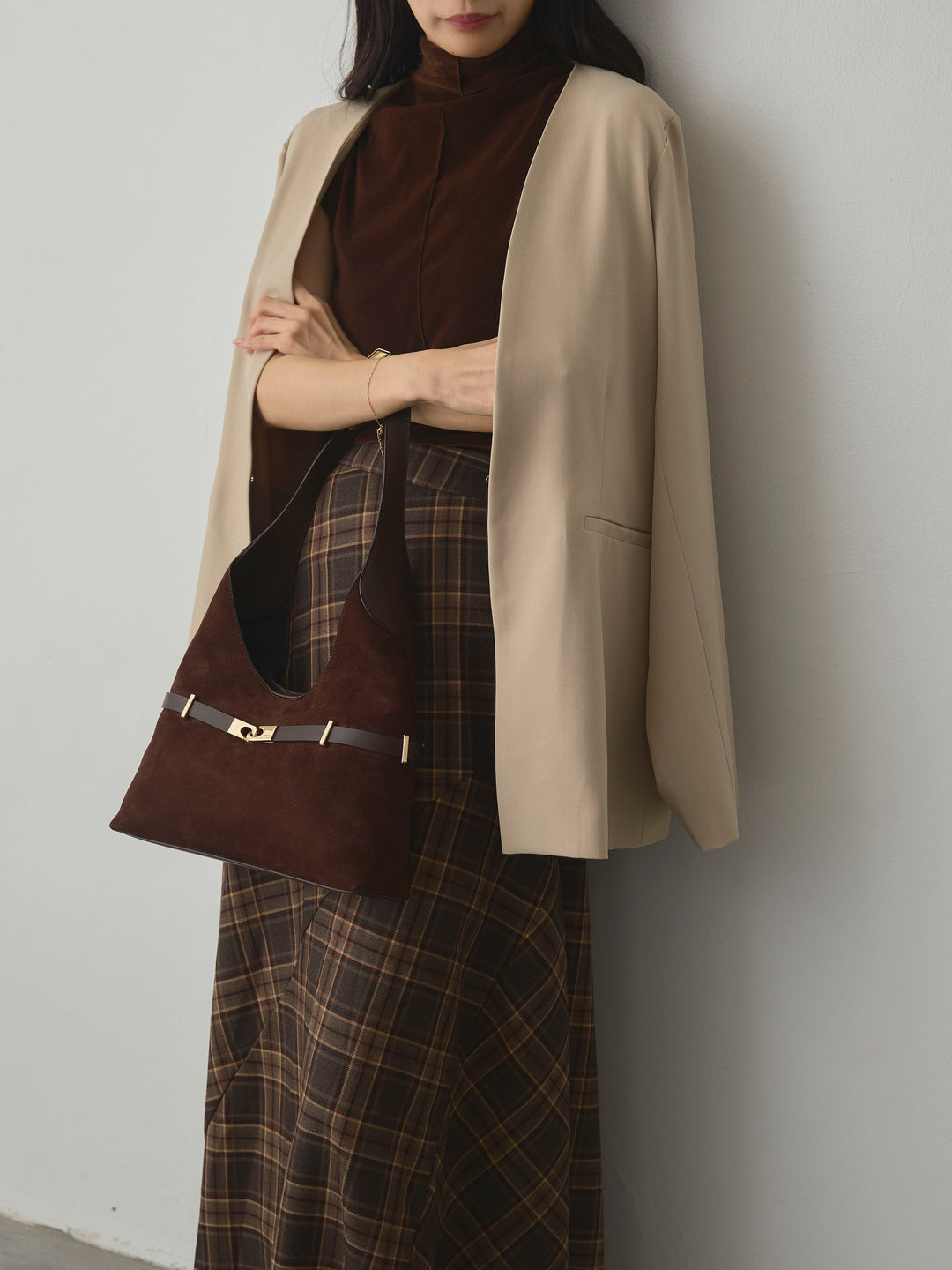 [予約]クラシカルチェックパネルスカート