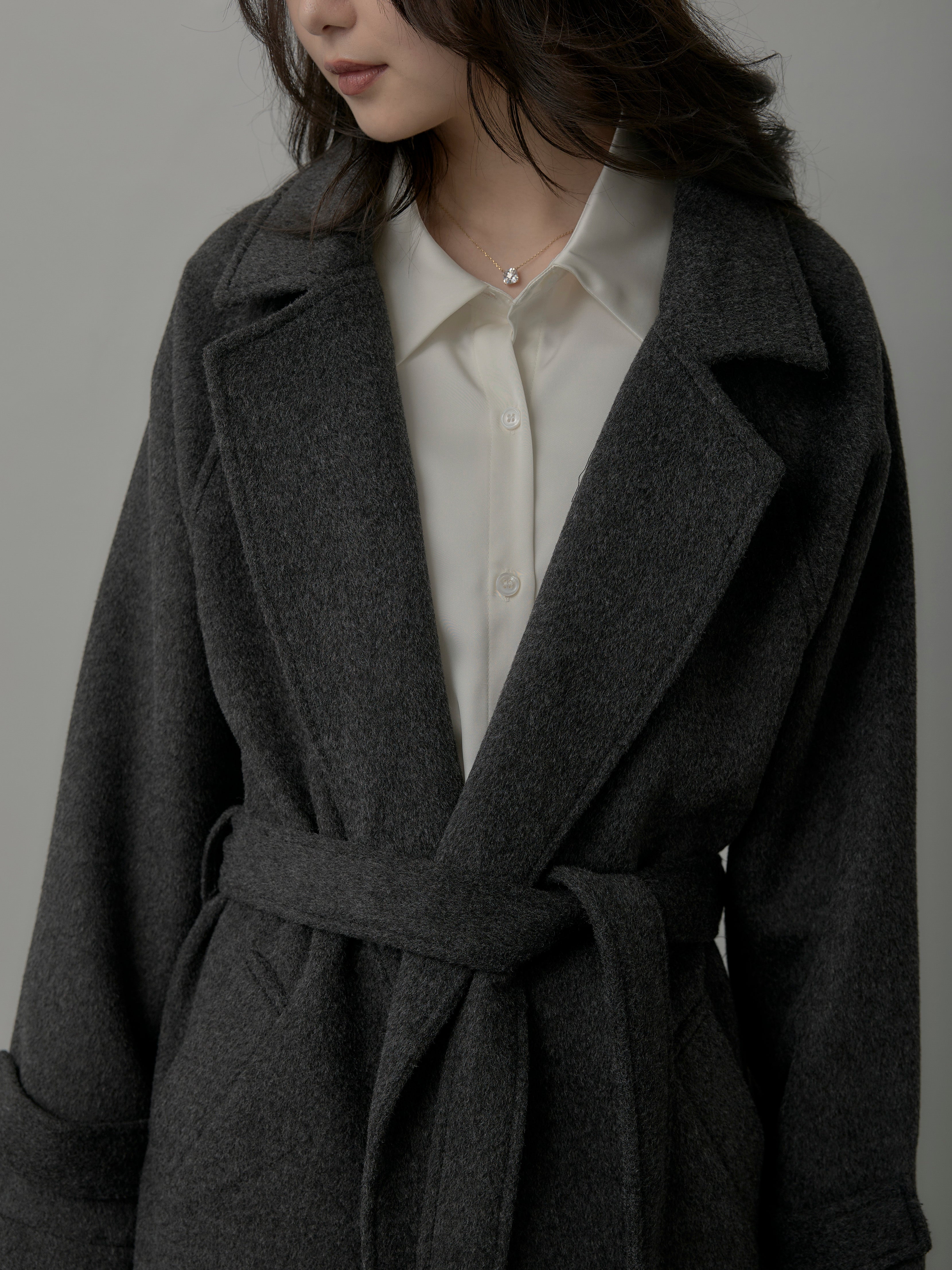 LE PHIL 110,000円ソフトウールリバートレンチコート ソフトウールリバートレンチコート | LE PHIL（ル フィル