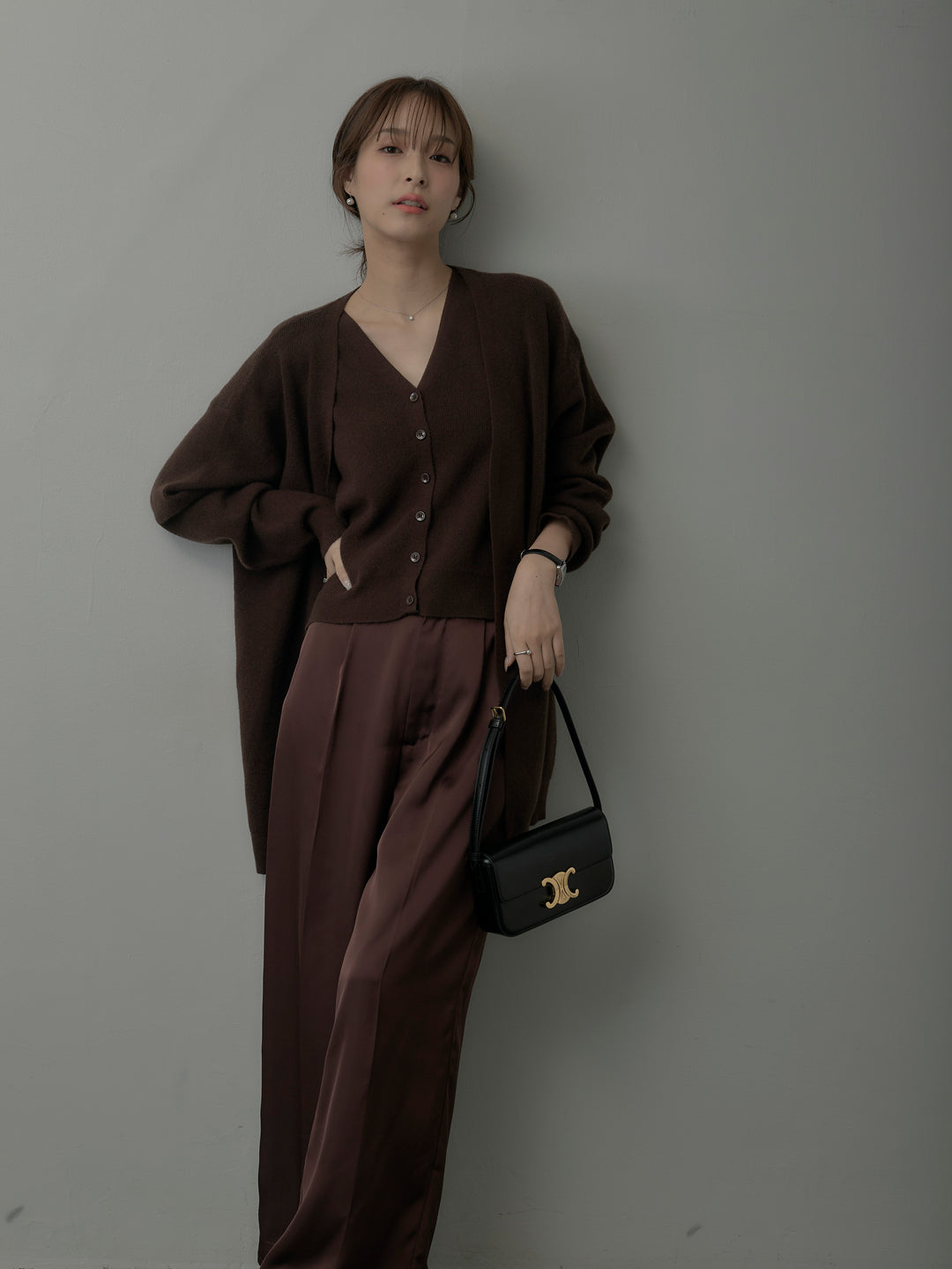 カーディガン&ニットベストアンサンブルSET