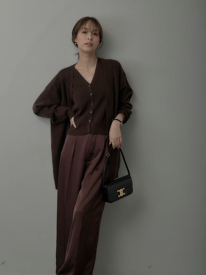 カーディガン&ニットベストアンサンブルSET