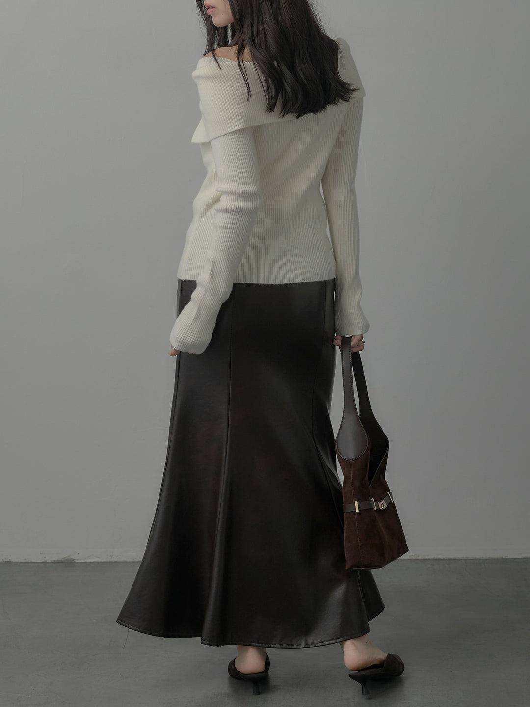 レザーマーメイドスカート