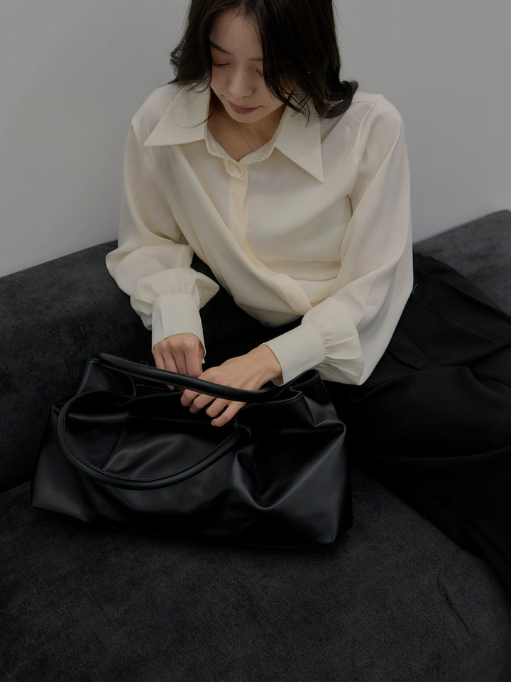 デザインタックワイドパンツ