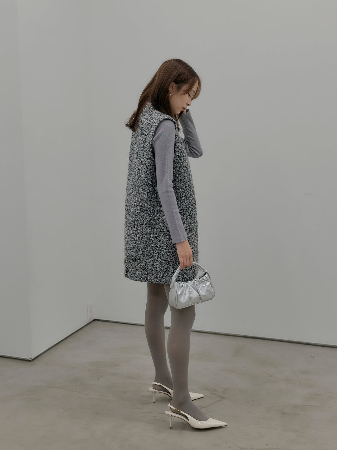 ブークレVネックミニワンピース