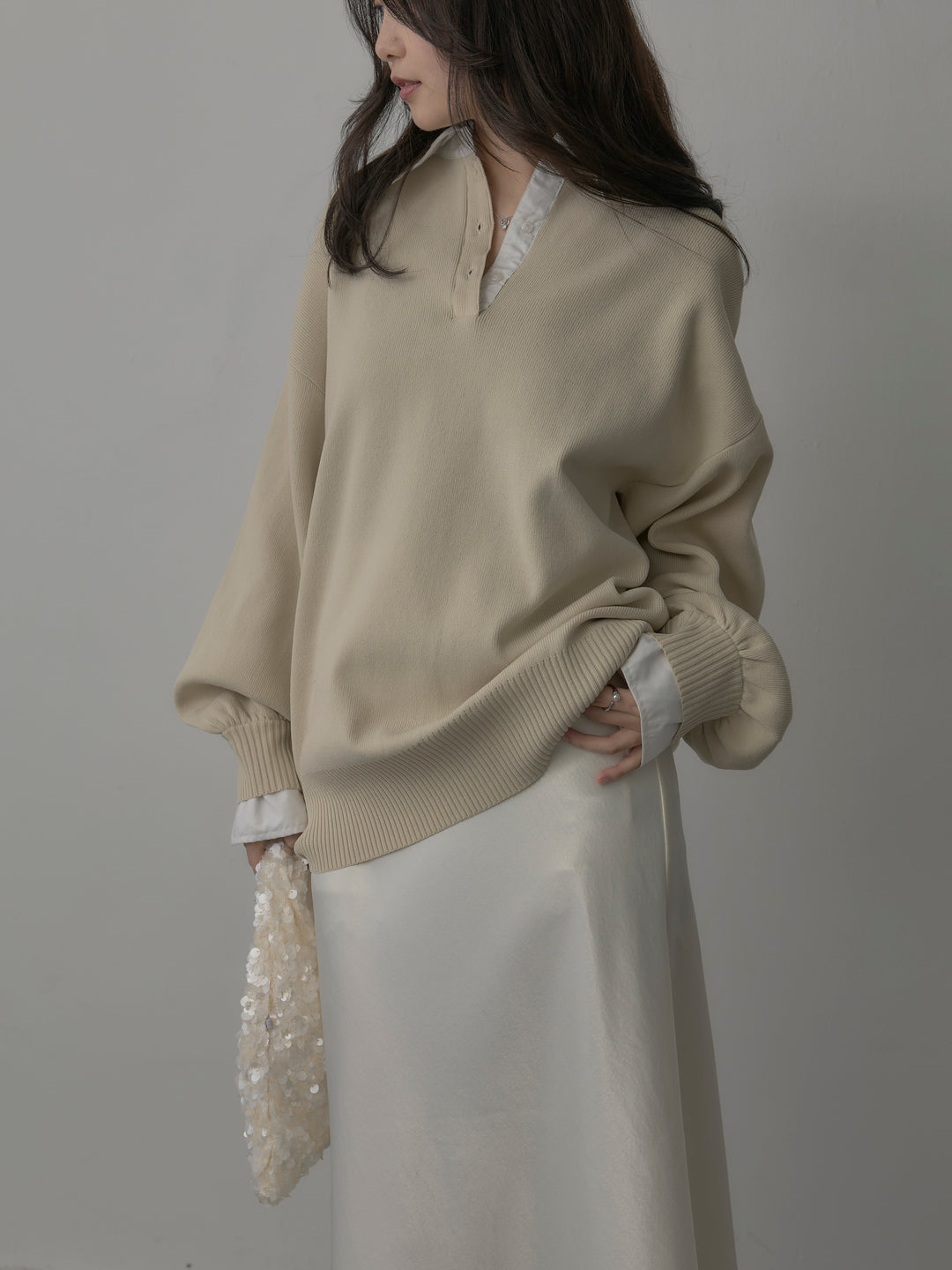 【SET】襟付きポロトップス+襟付きポロトップス(2set)