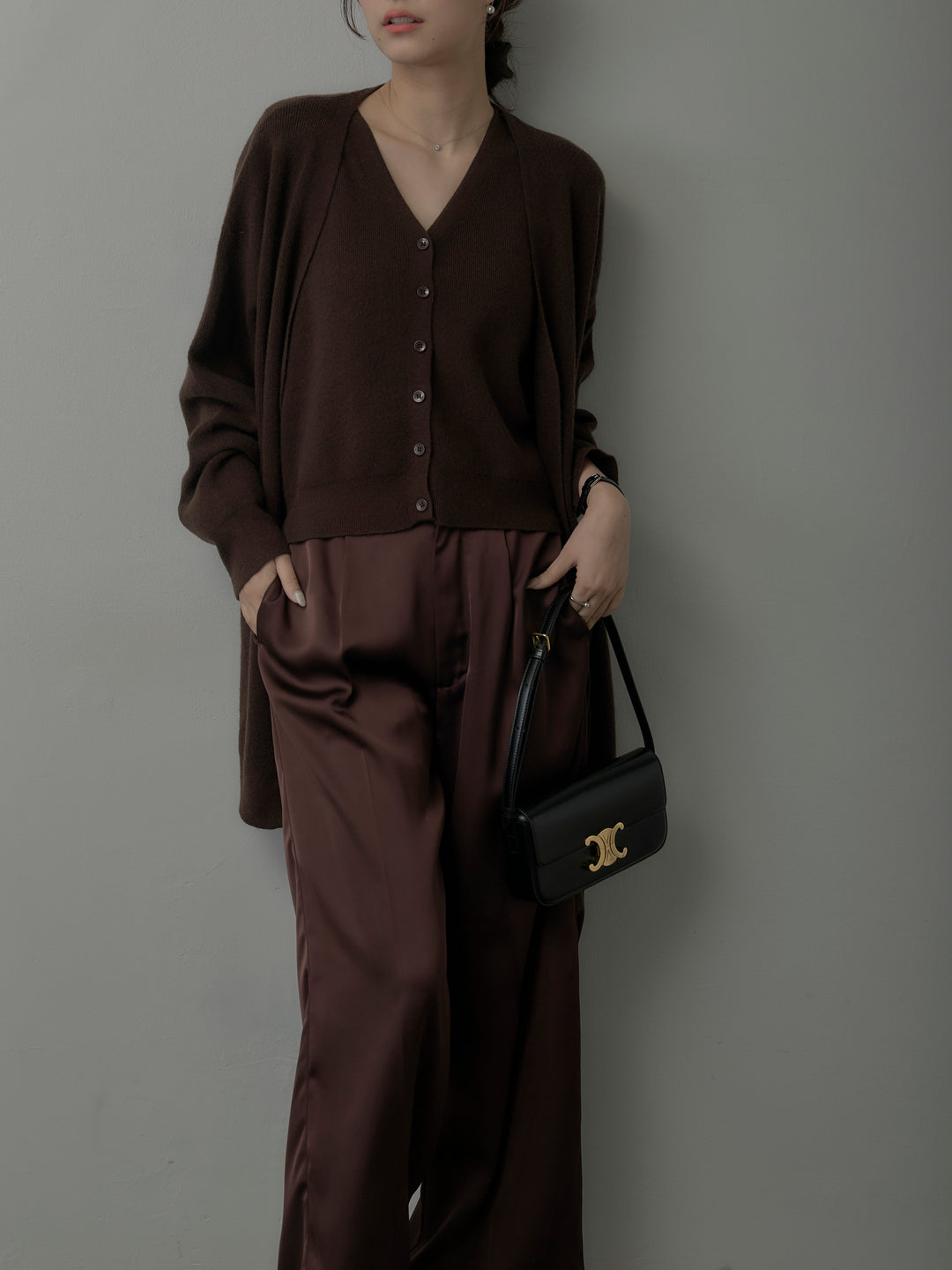 カーディガン&ニットベストアンサンブルSET