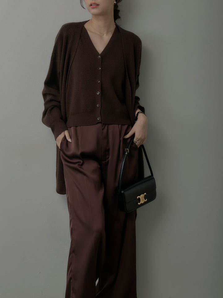 カーディガン&ニットベストアンサンブルSET