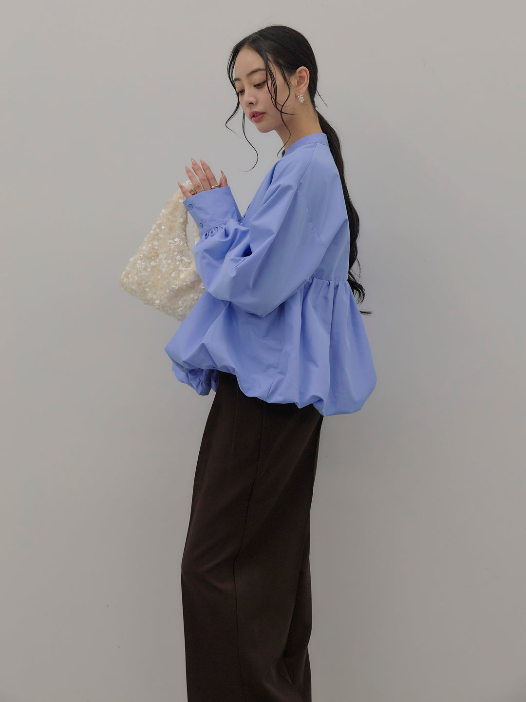 ブロードバルーンシャツ