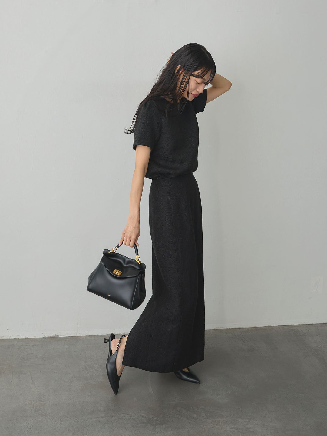 【Essential】ツイードペンシルスカート