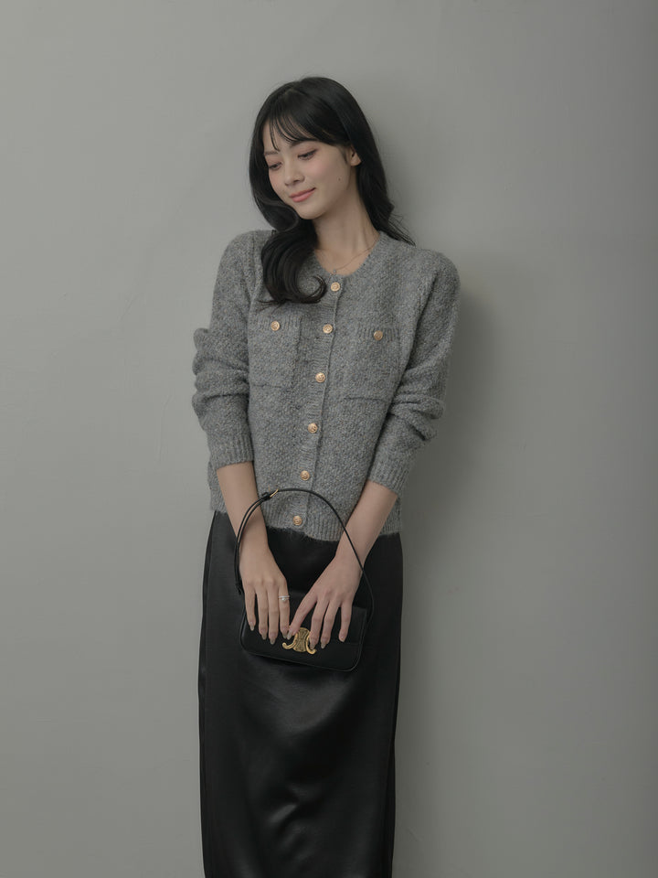 裾レースサテンスカート