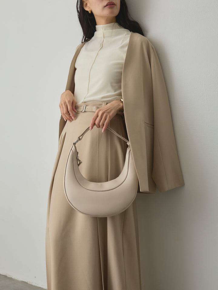 【SET】【Essential】フロントホックノーカラージャケット+【Essential】ベルト付きサイドタックスカート(2set)