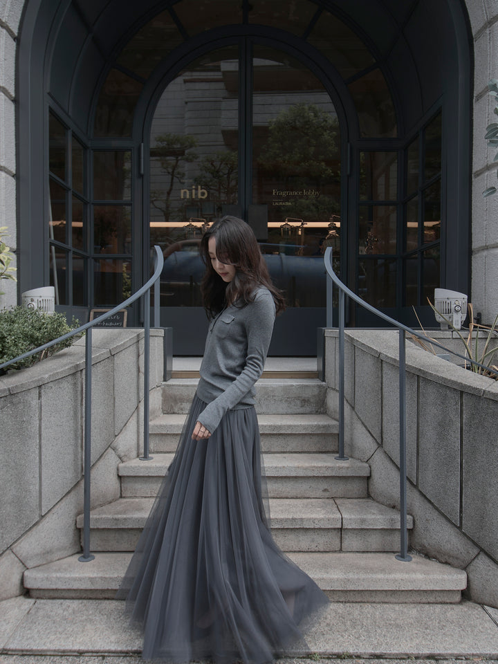 [予約]ボリュームチュールスカート【M】