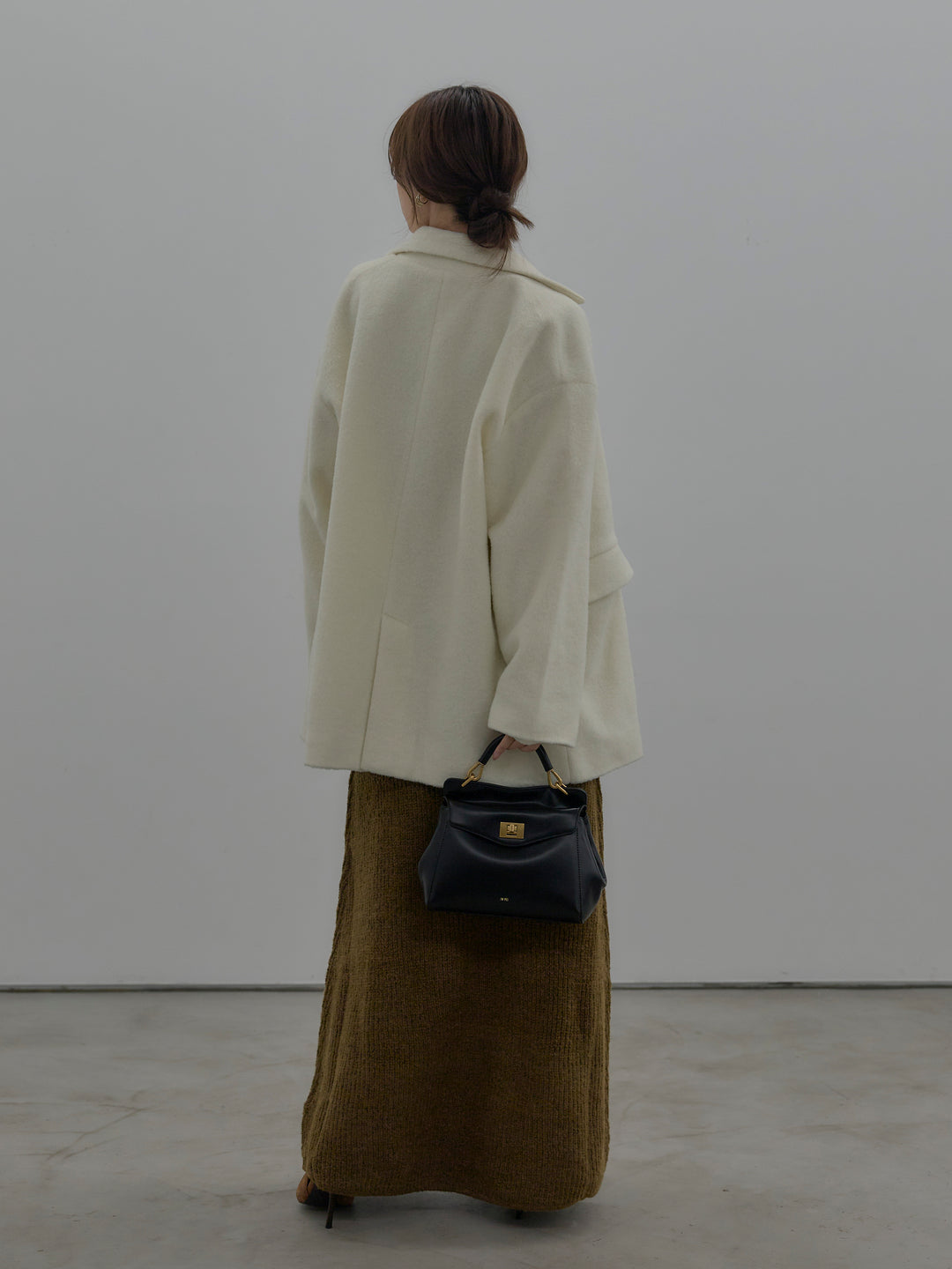 リュクスリブニットロングドレス