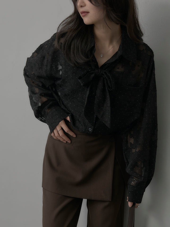 [予約]シアージャガードドットシャツ